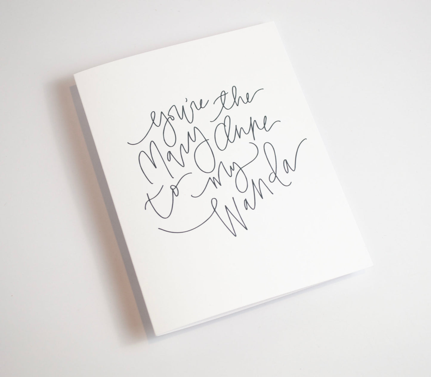 Mary Anne and Wanda - Black & White Card