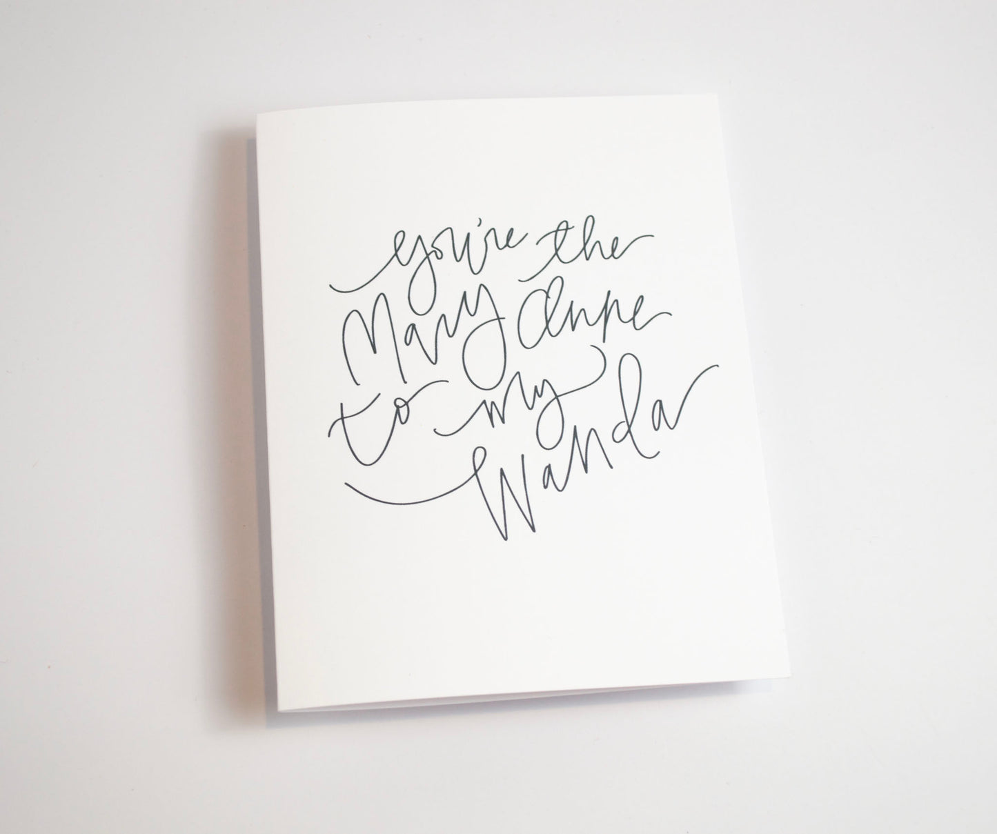 Mary Anne and Wanda - Black & White Card