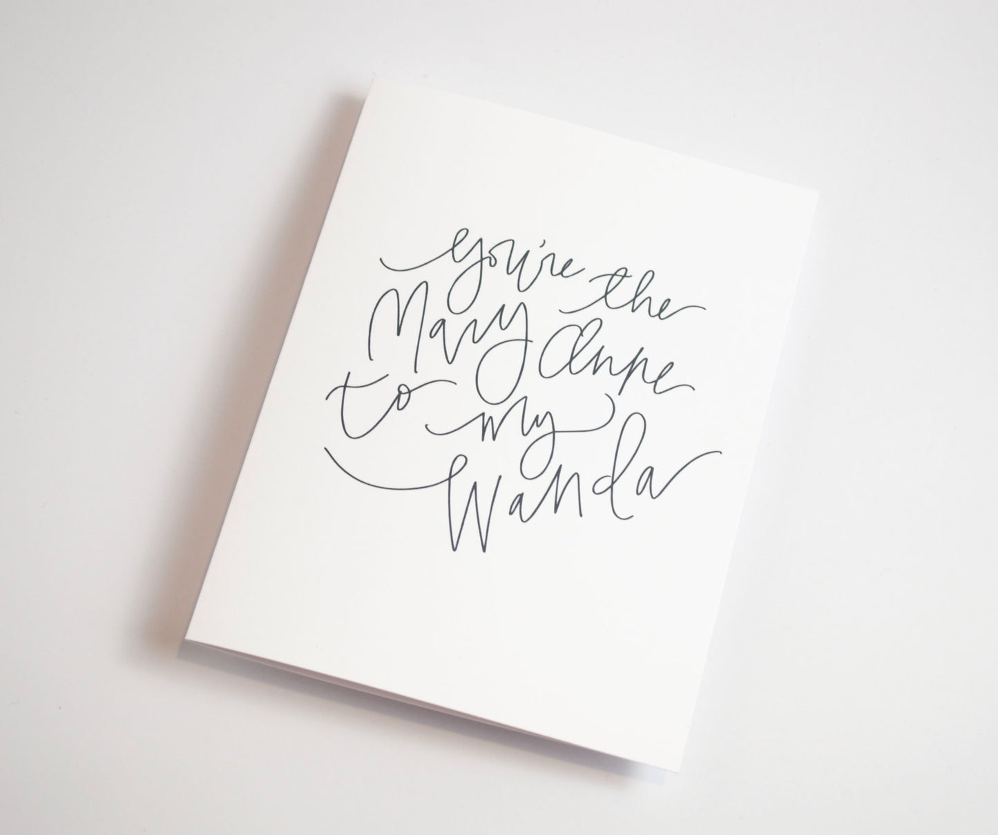 Mary Anne and Wanda - Black & White Card