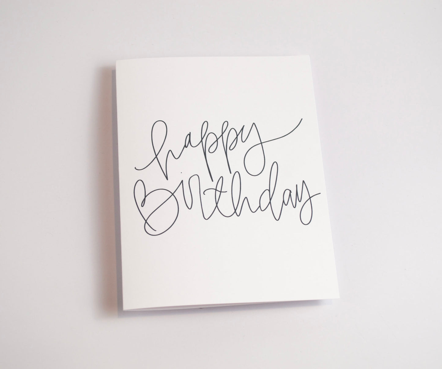 Happy Birthday - Black & White Card