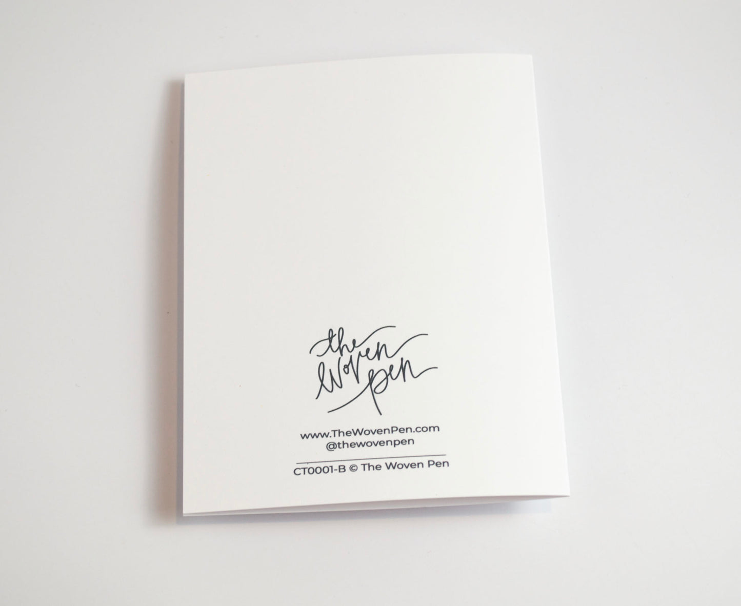 Thank You - Black & White Card