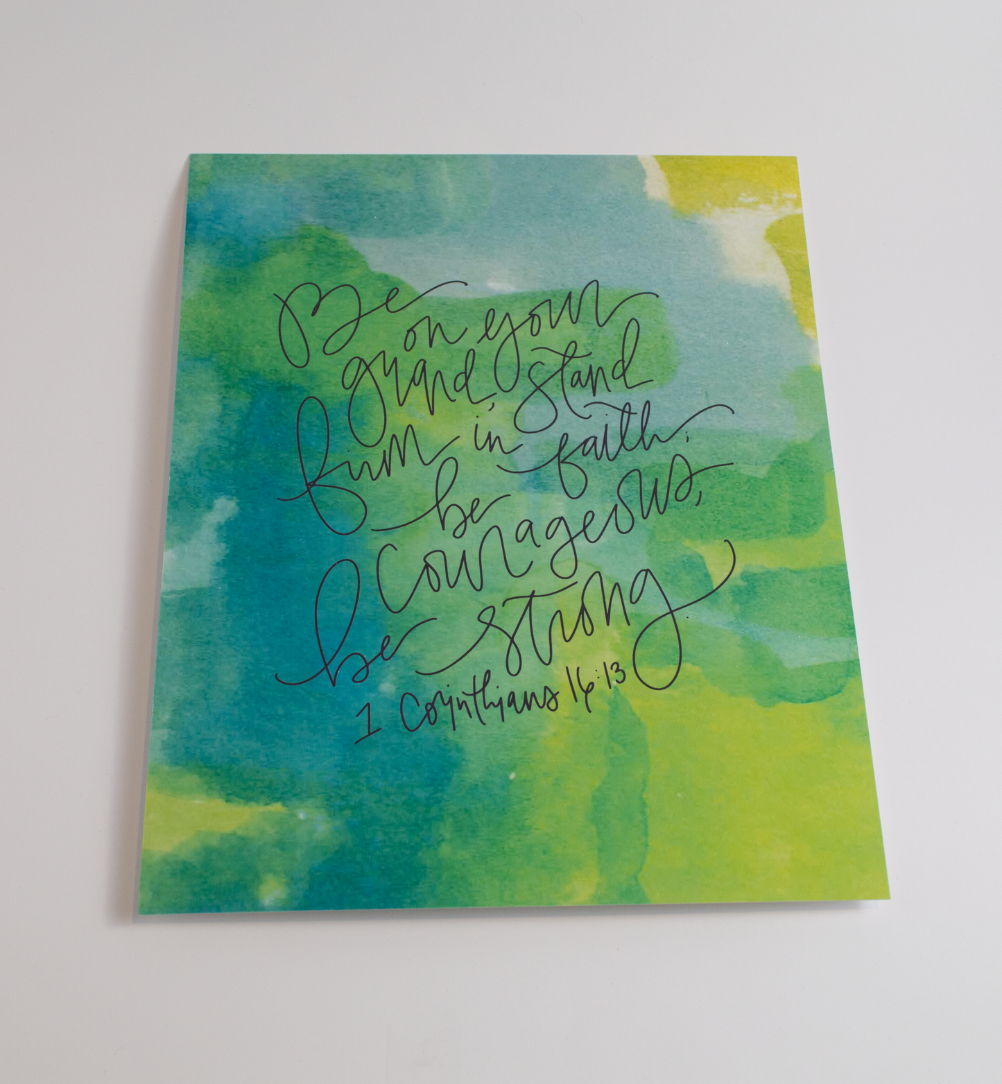 1 Corinthians 16:13 - Watercolor Art Print
