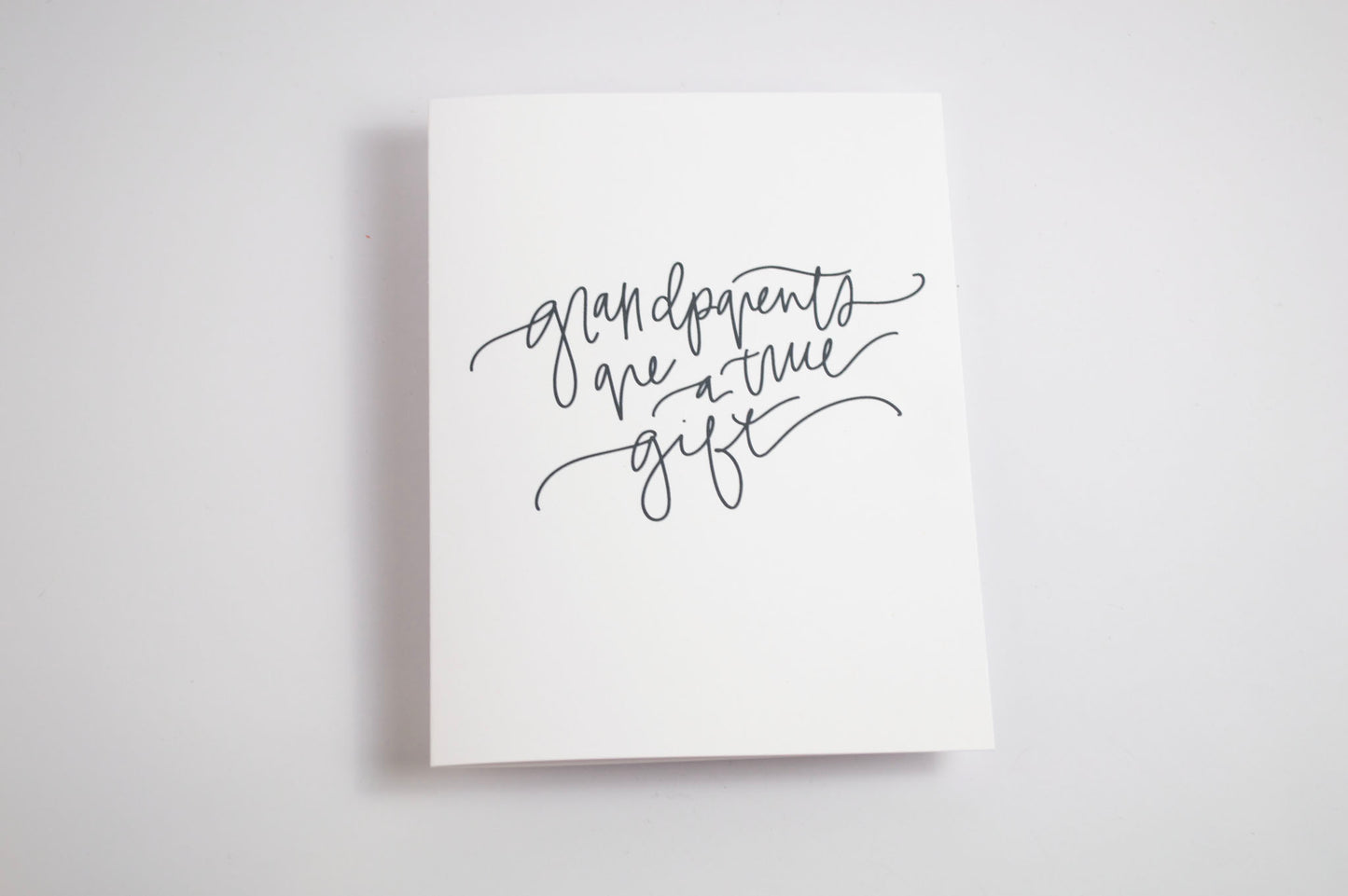Grandparents Are a Gift - Black & White Card