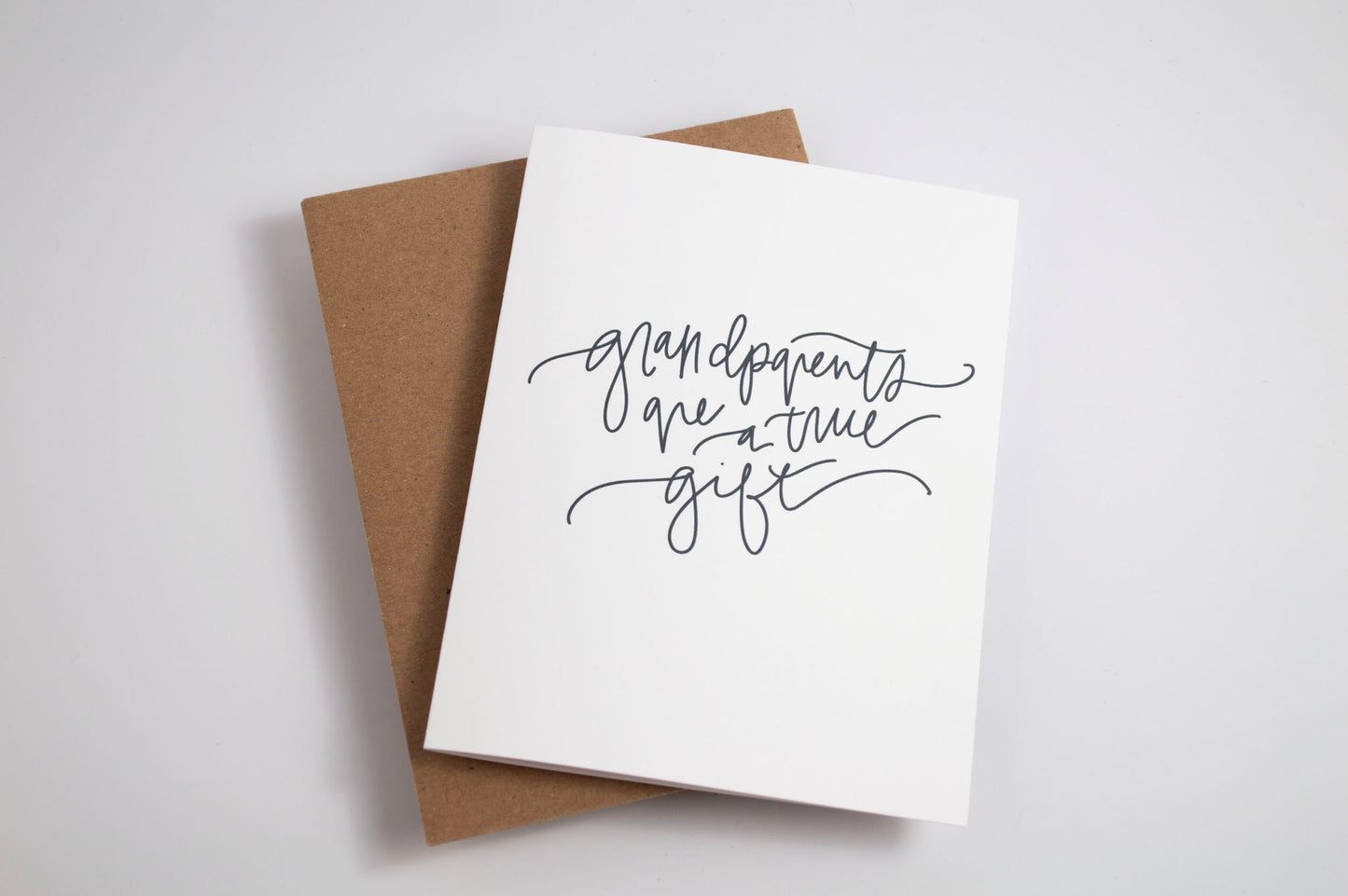 Grandparents Are a Gift - Black & White Card