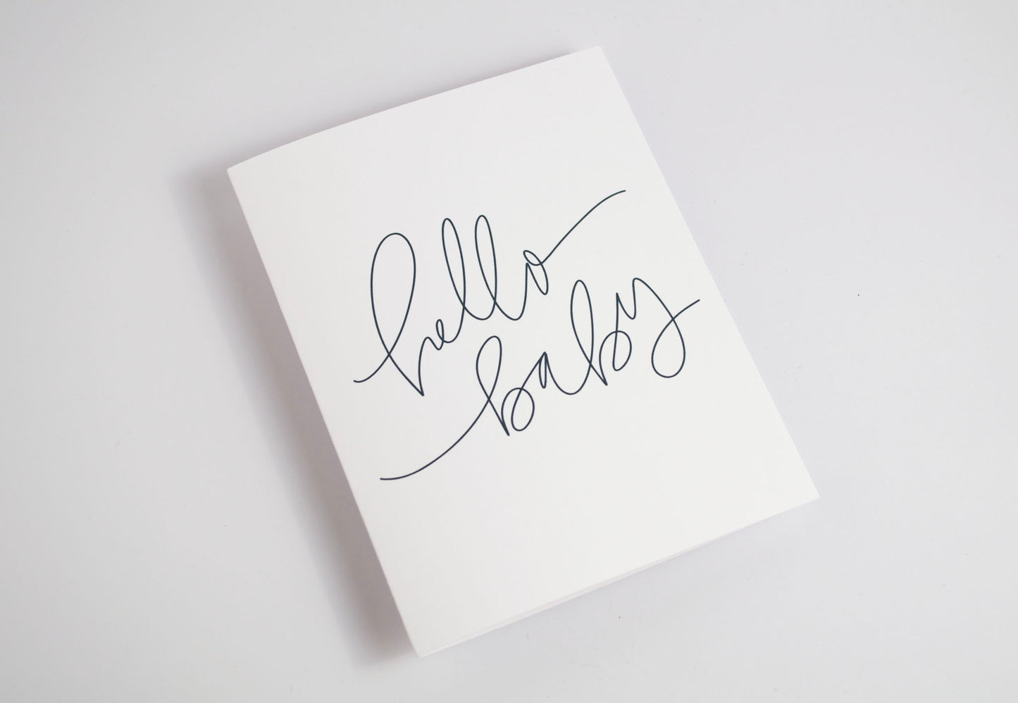 Hello Baby - Black & White Card