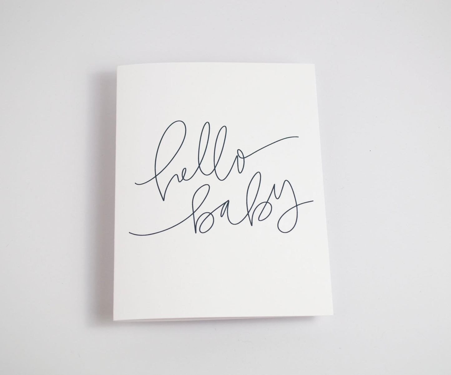 Hello Baby - Black & White Card