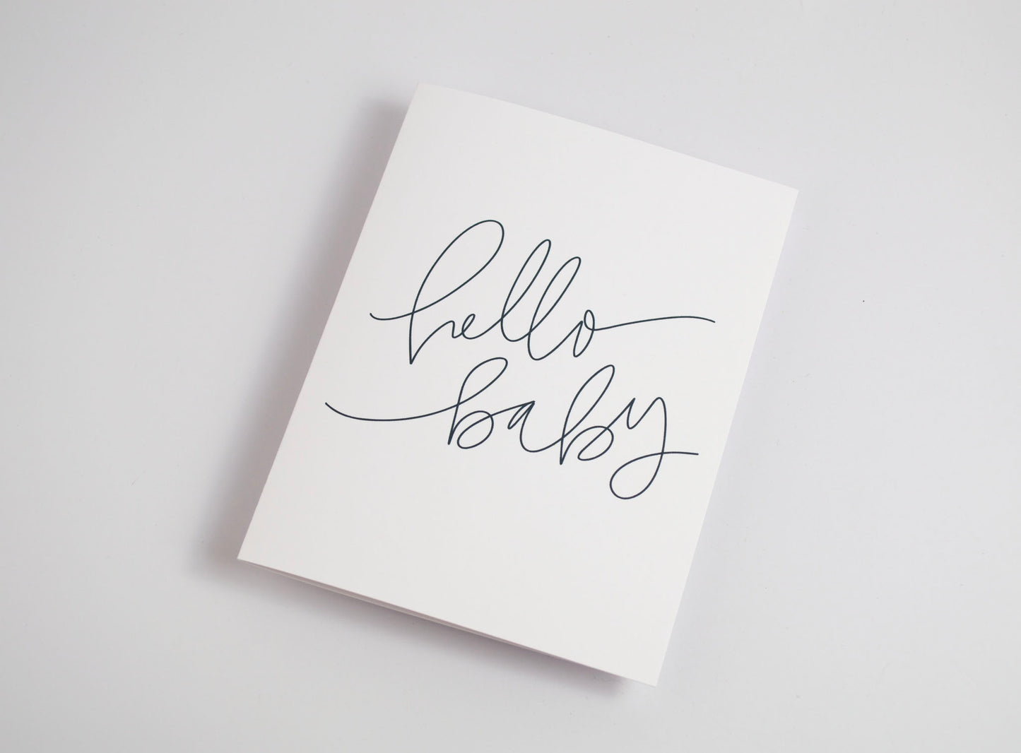 Hello Baby - Black & White Card