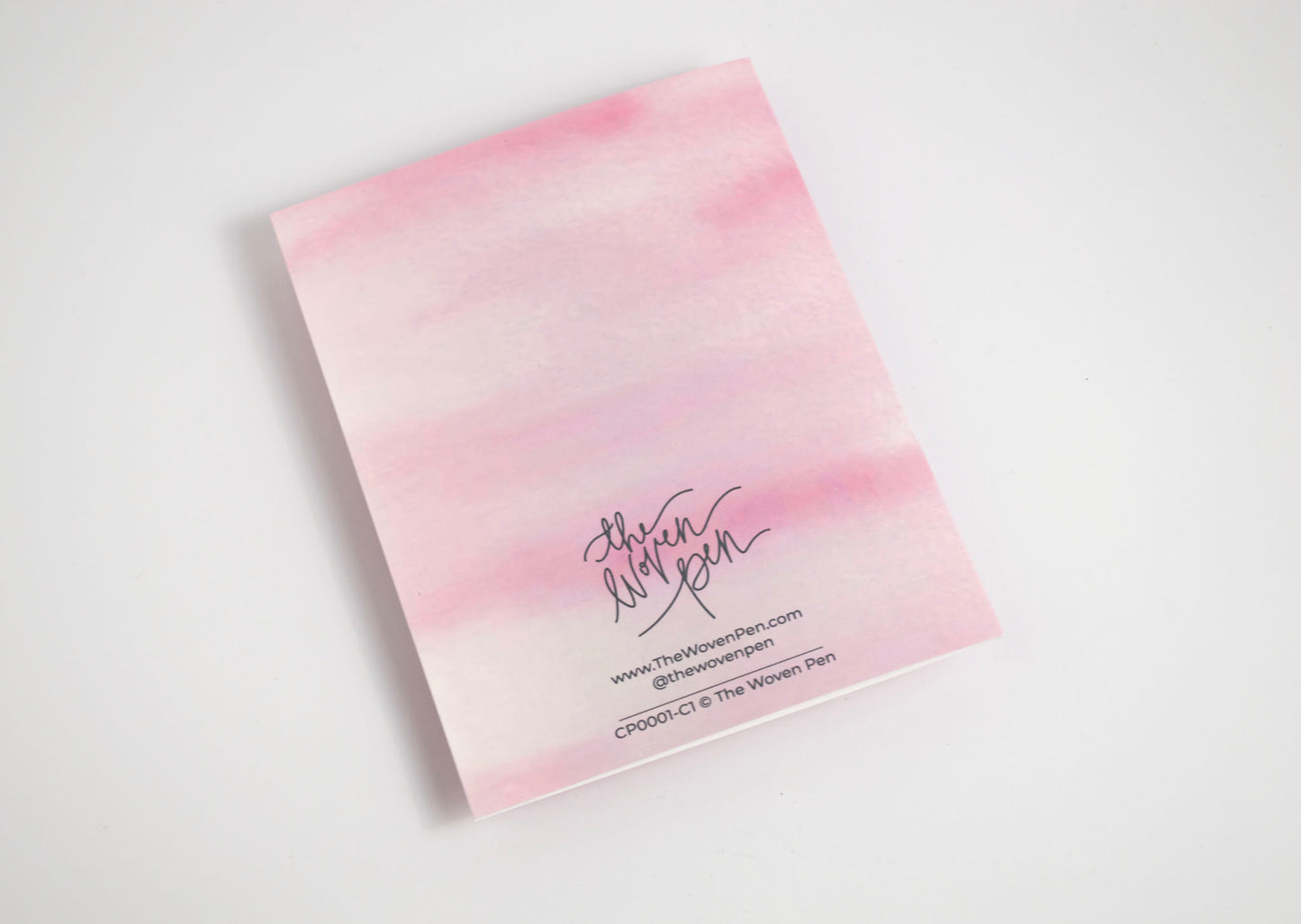 Hello Baby - Watercolor Card Pink