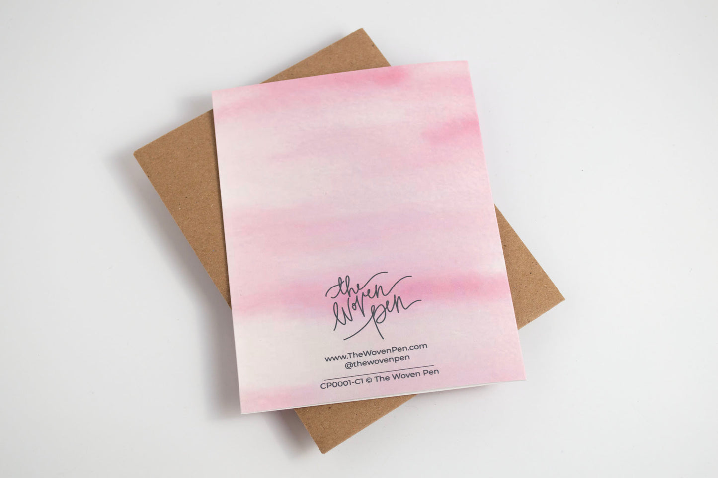Hello Baby - Watercolor Card Pink
