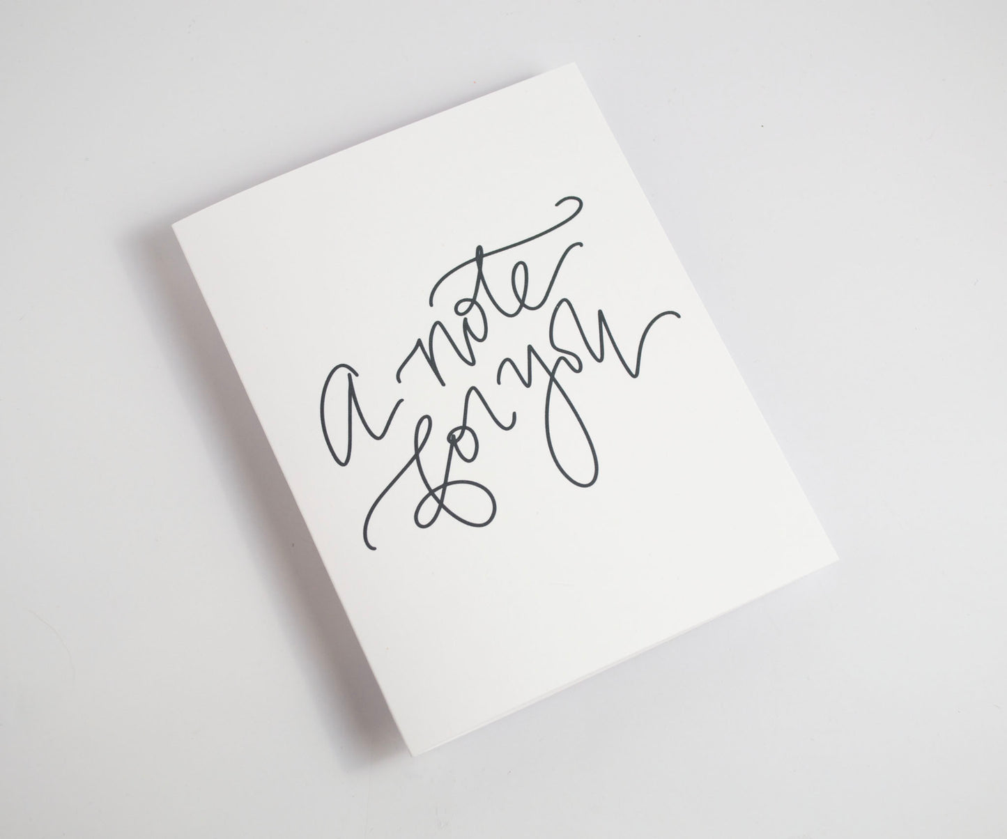 A Note for You - Black & White Card