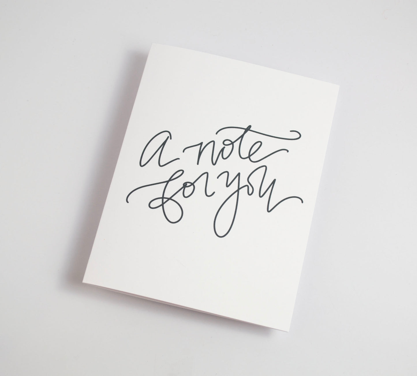 A Note for You - Black & White Card