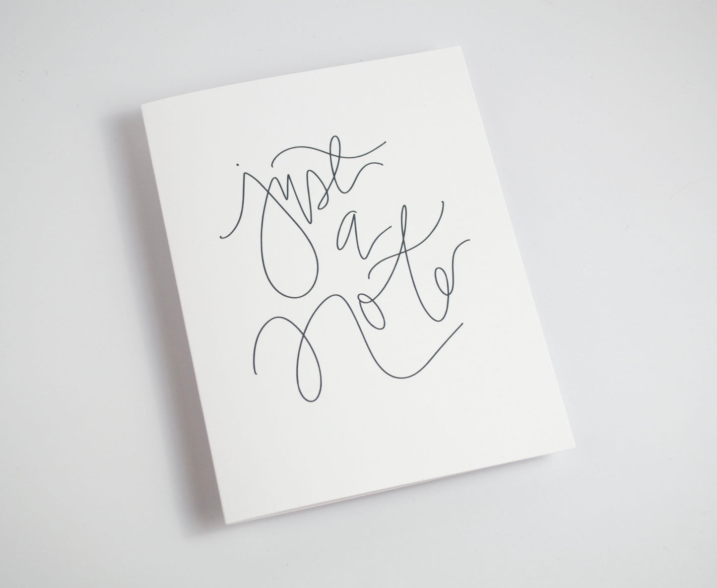 Just a Note - Black & White Card