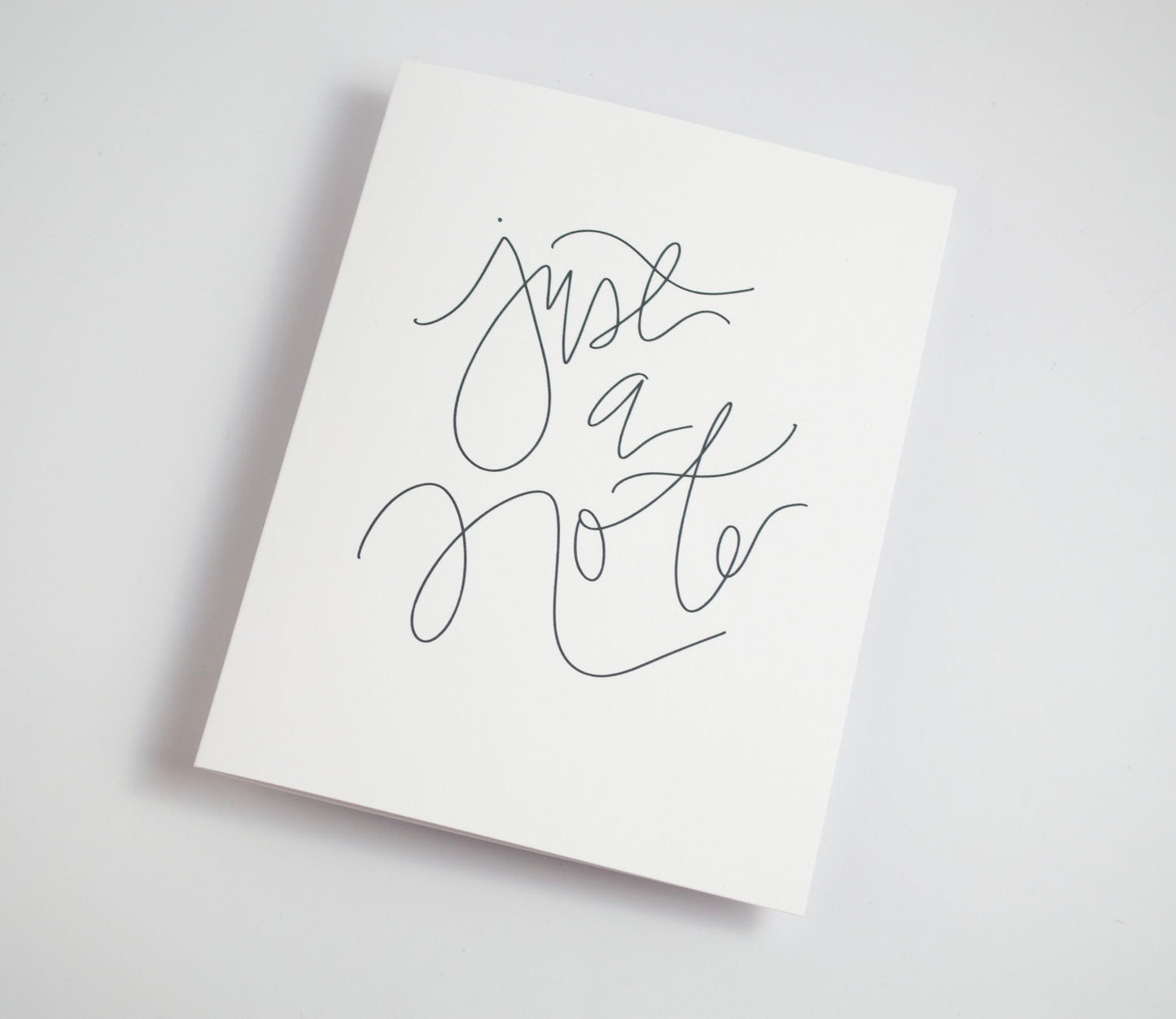 Just a Note - Black & White Card
