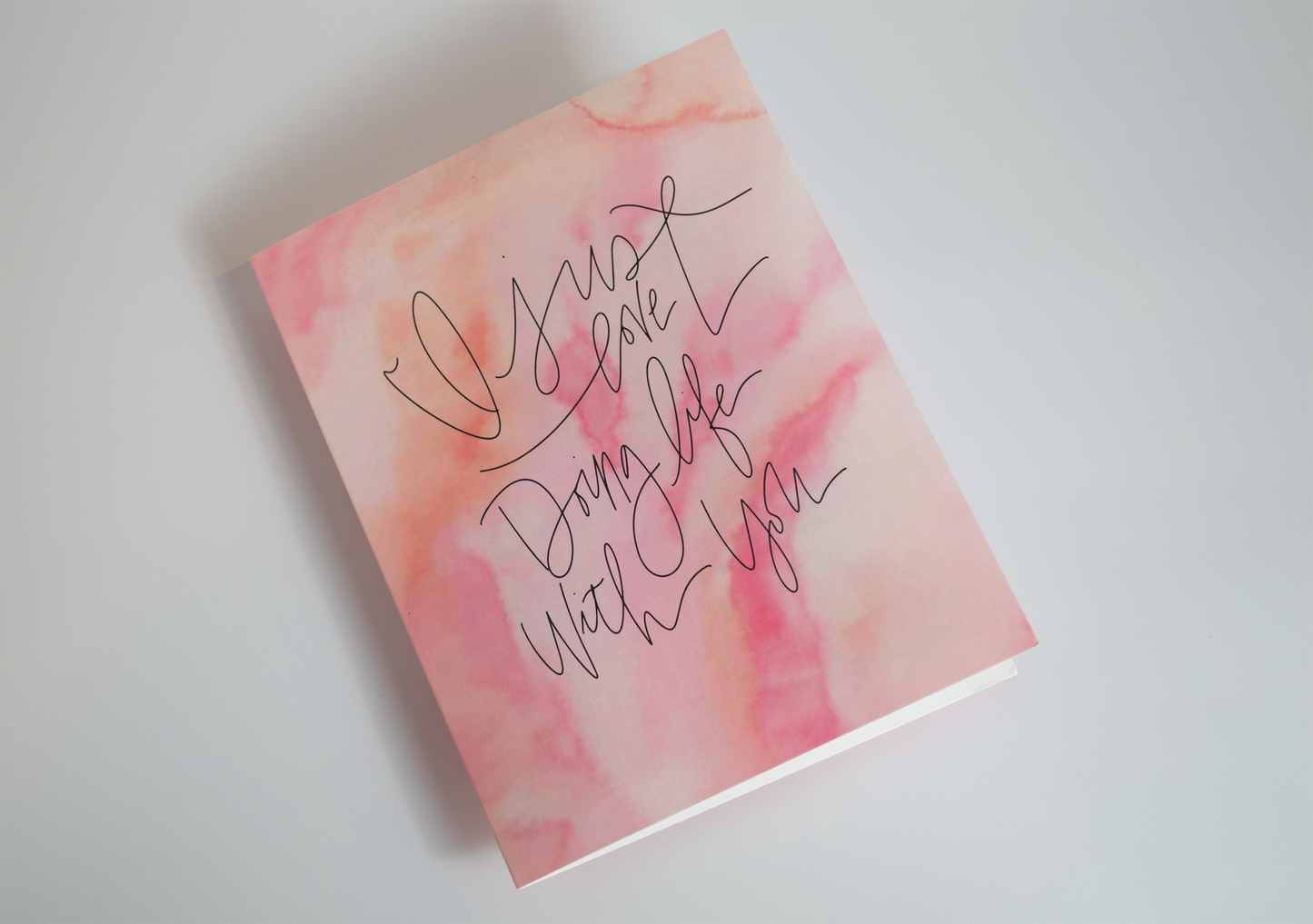 Doing Life with You - Watercolor Card