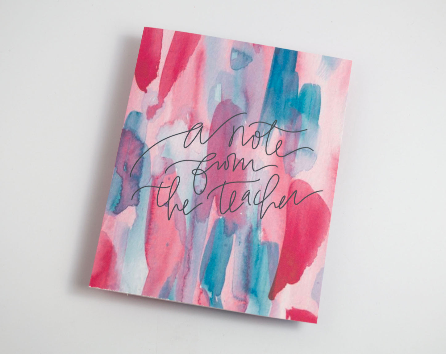 A Note From the Teacher - Watercolor 10 Pack of Cards