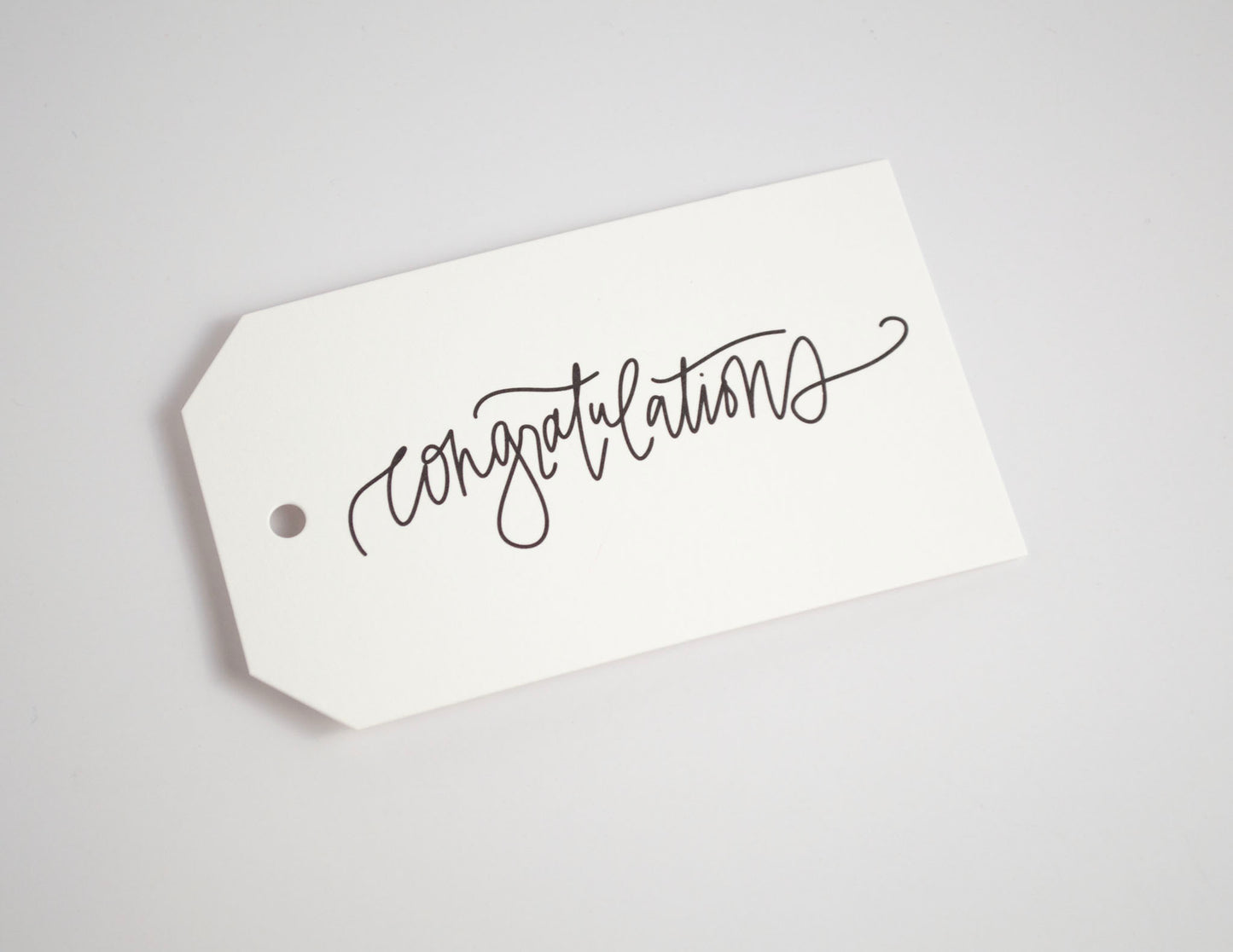 Congratulations - Black & White Gift Tags