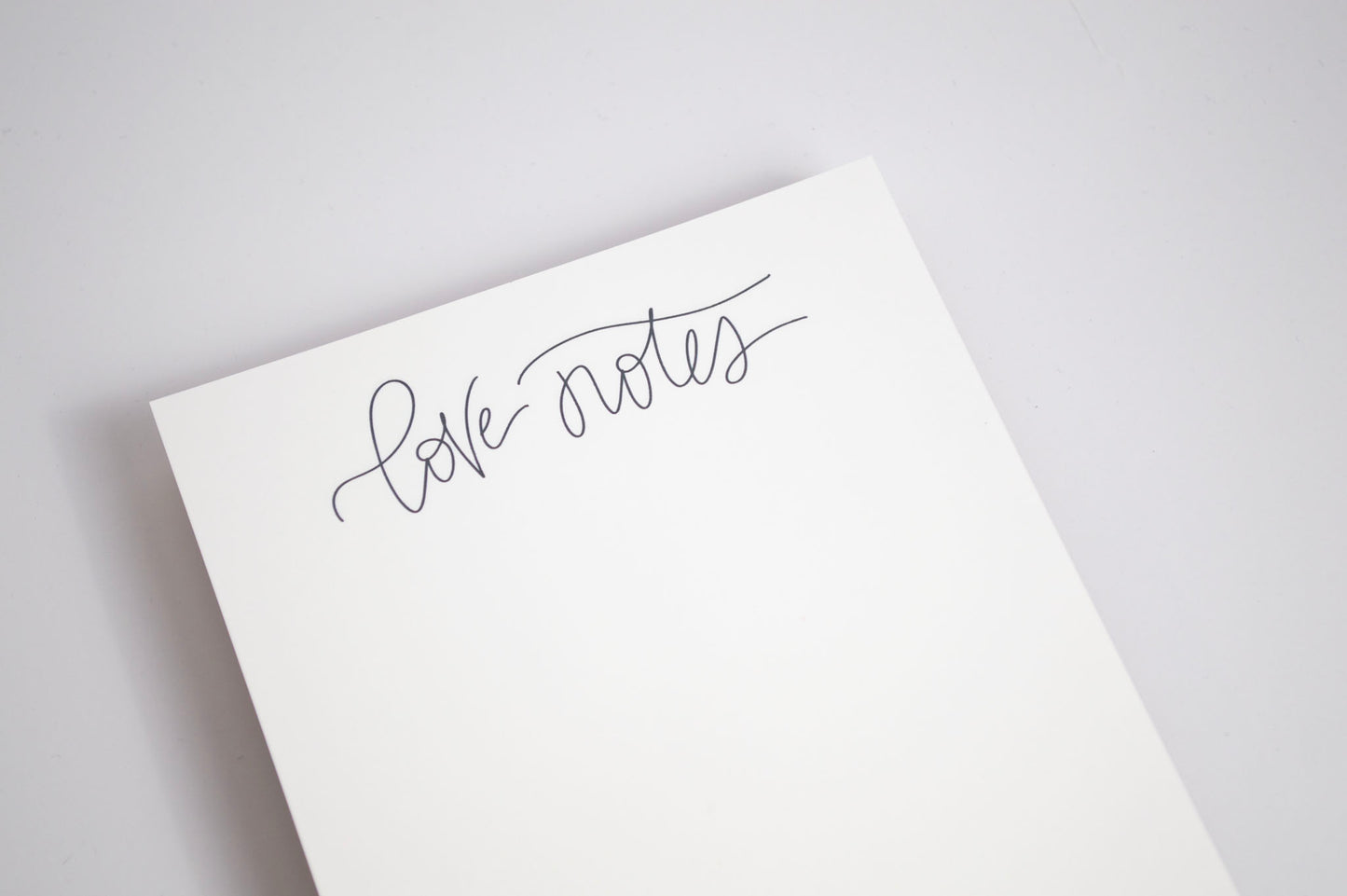Love Notes - Black & White Notepad