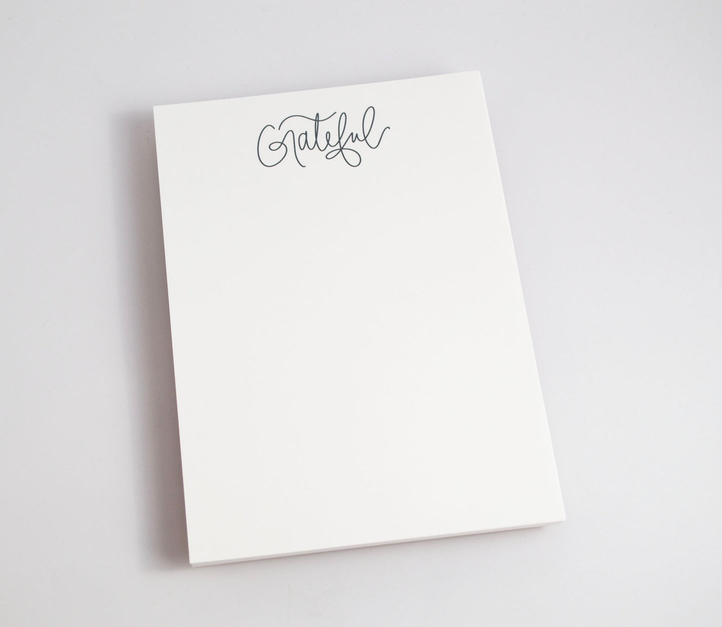 Grateful - Black & White Notepad