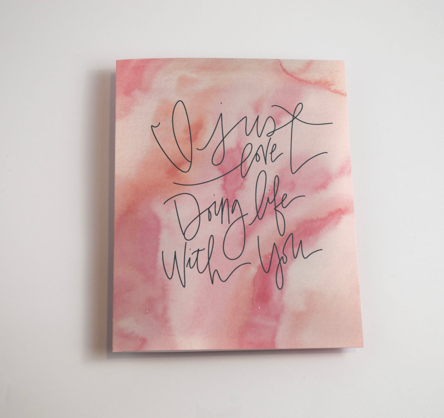 Doing Life with You - Watercolor Card
