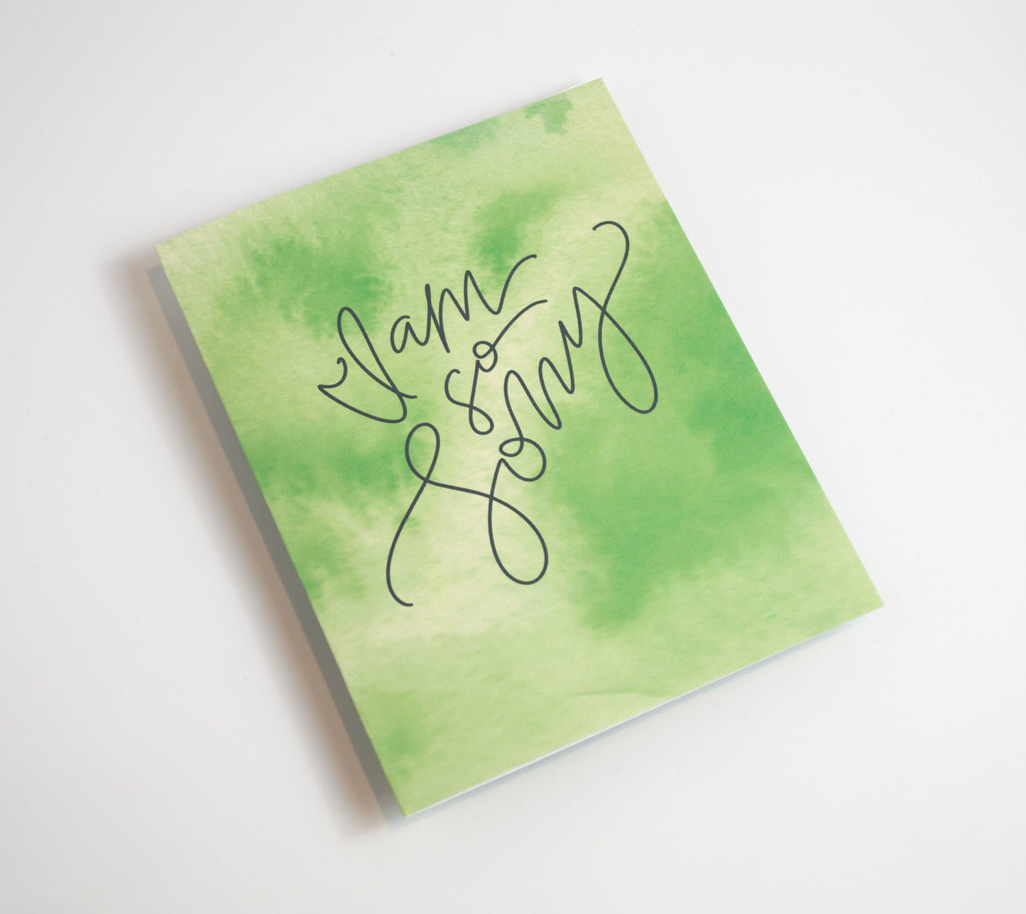 I Am So Sorry - Watercolor Card