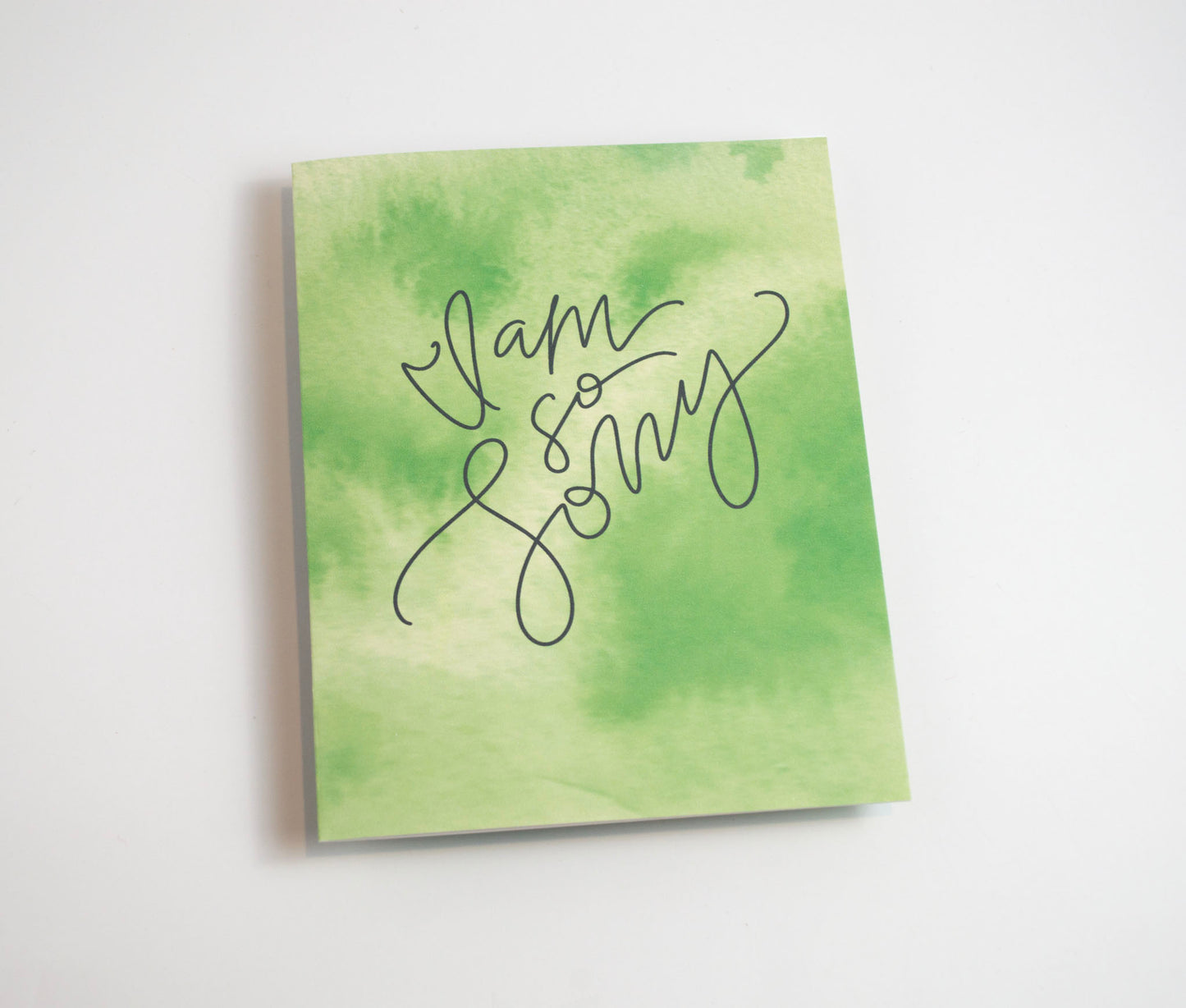 I Am So Sorry - Watercolor Card