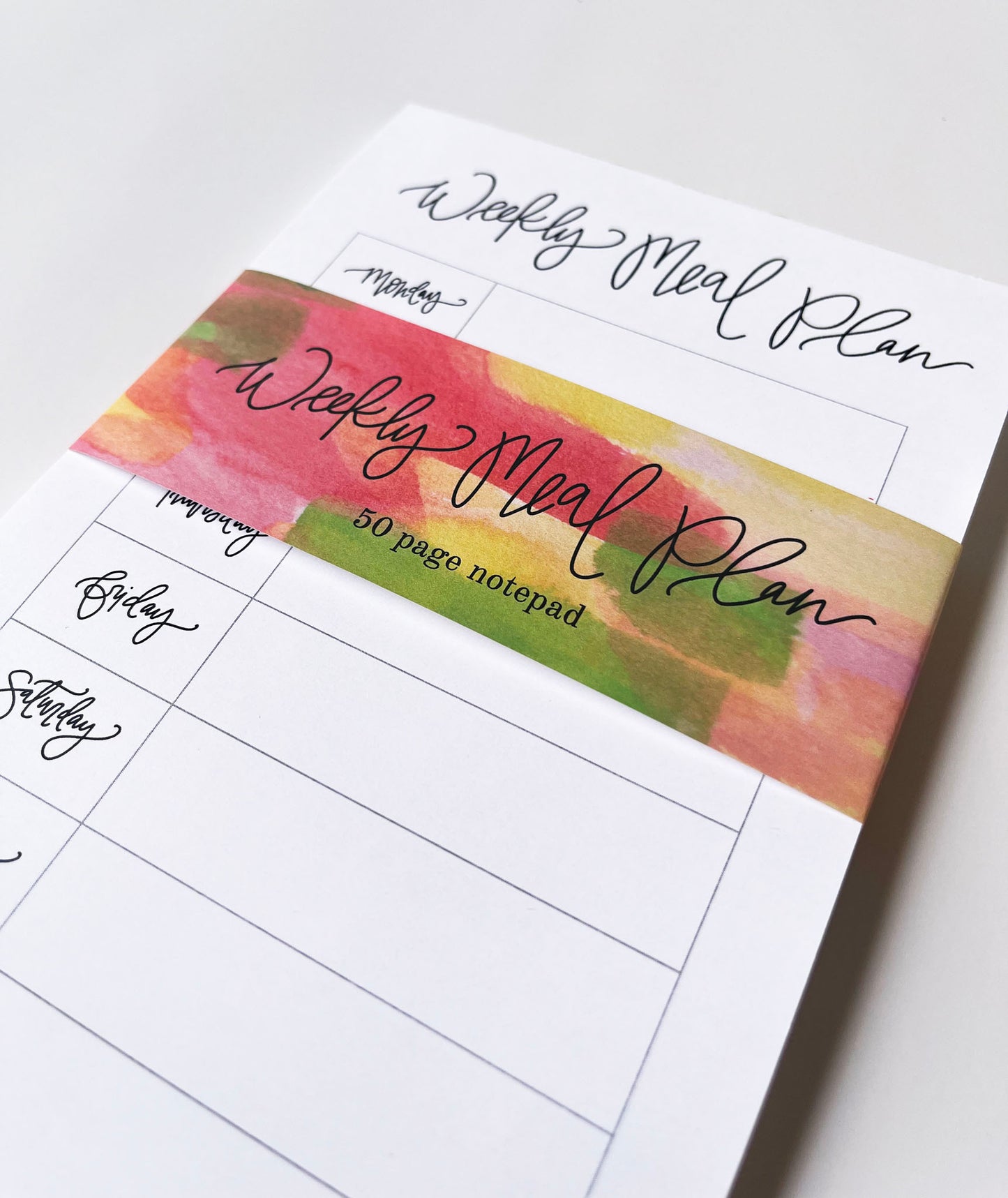 Weekly Meal Plan- Meal Planning Notepad