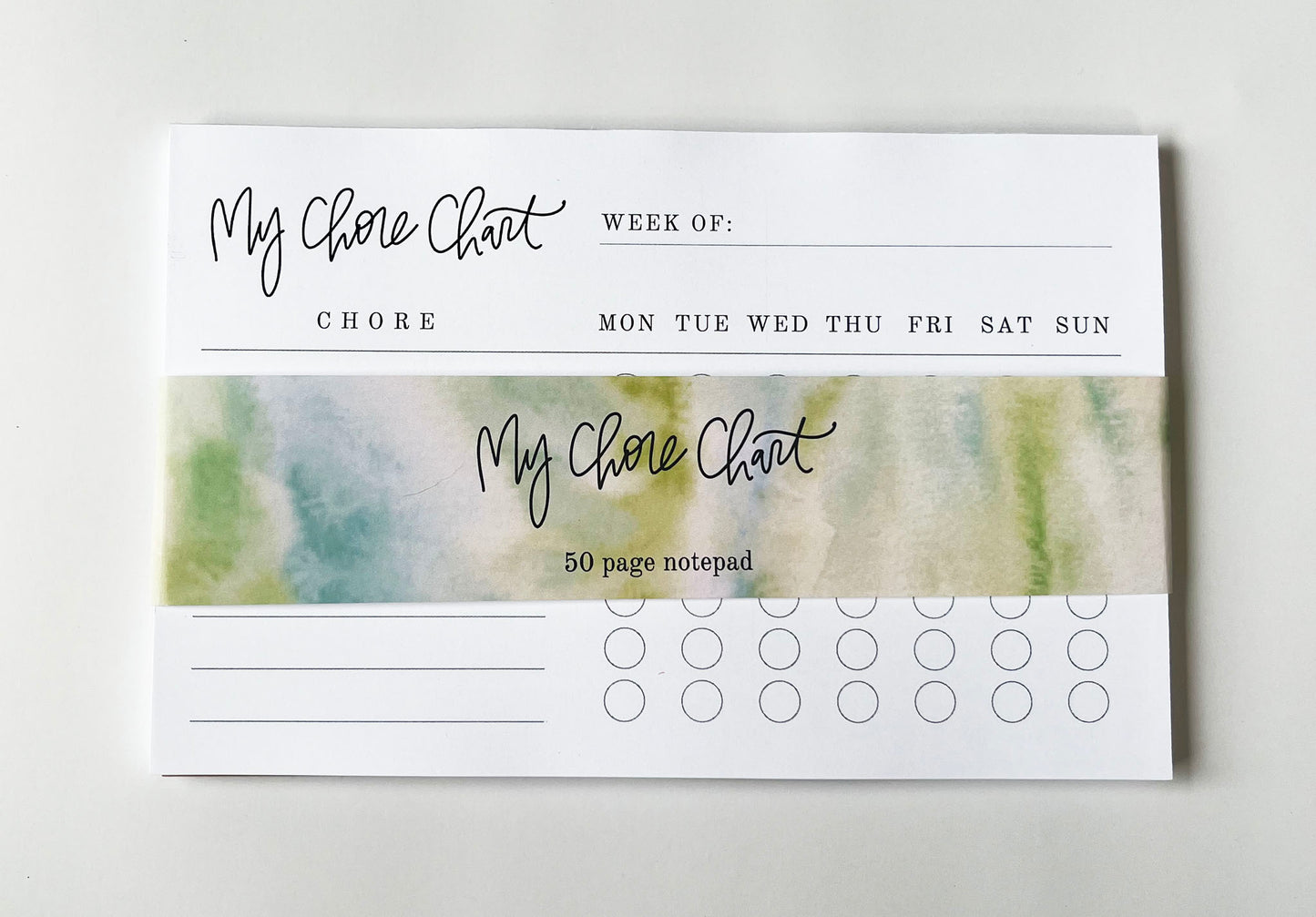 My Chore Chart- Kids' Organizational Notepad