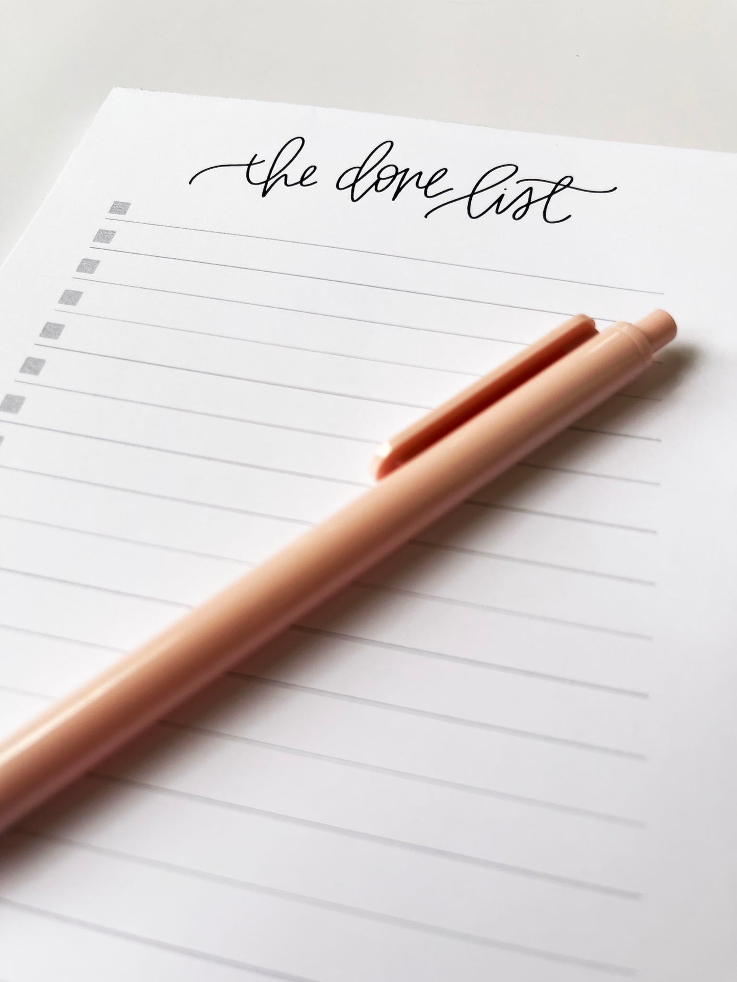 The Done List- List-Making Notepad