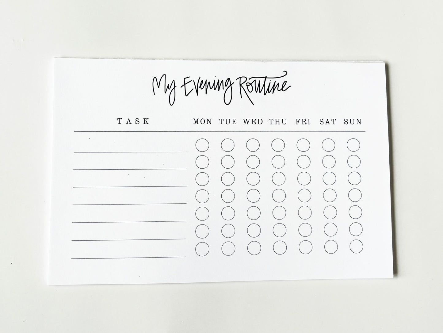 My Evening Routine- Kids' Habit Tracking Notepad