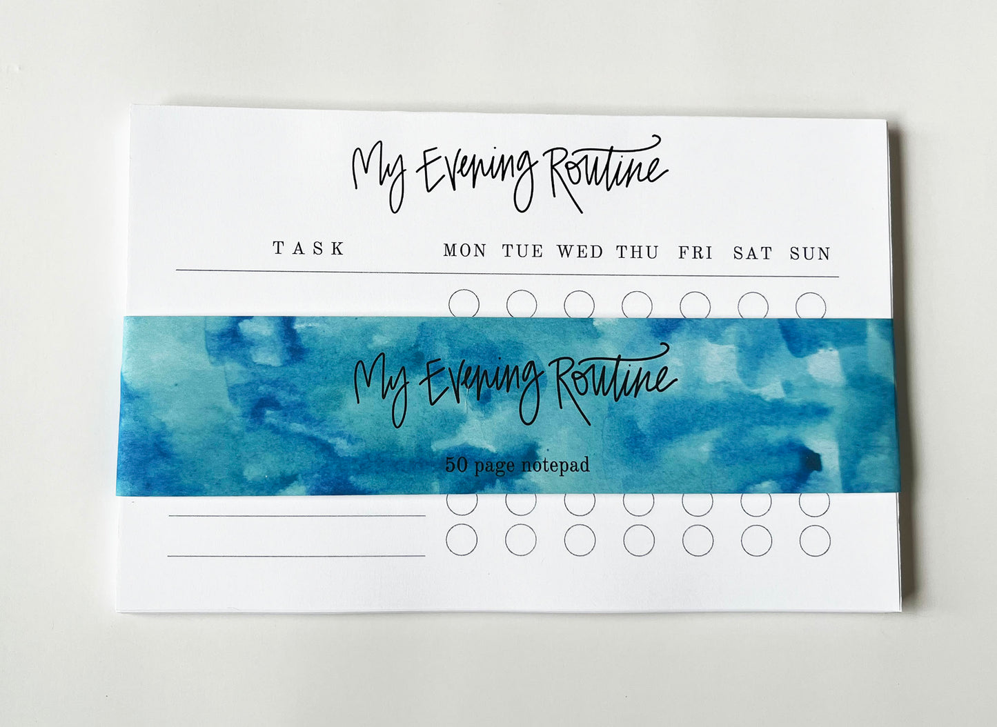 My Evening Routine- Kids' Habit Tracking Notepad