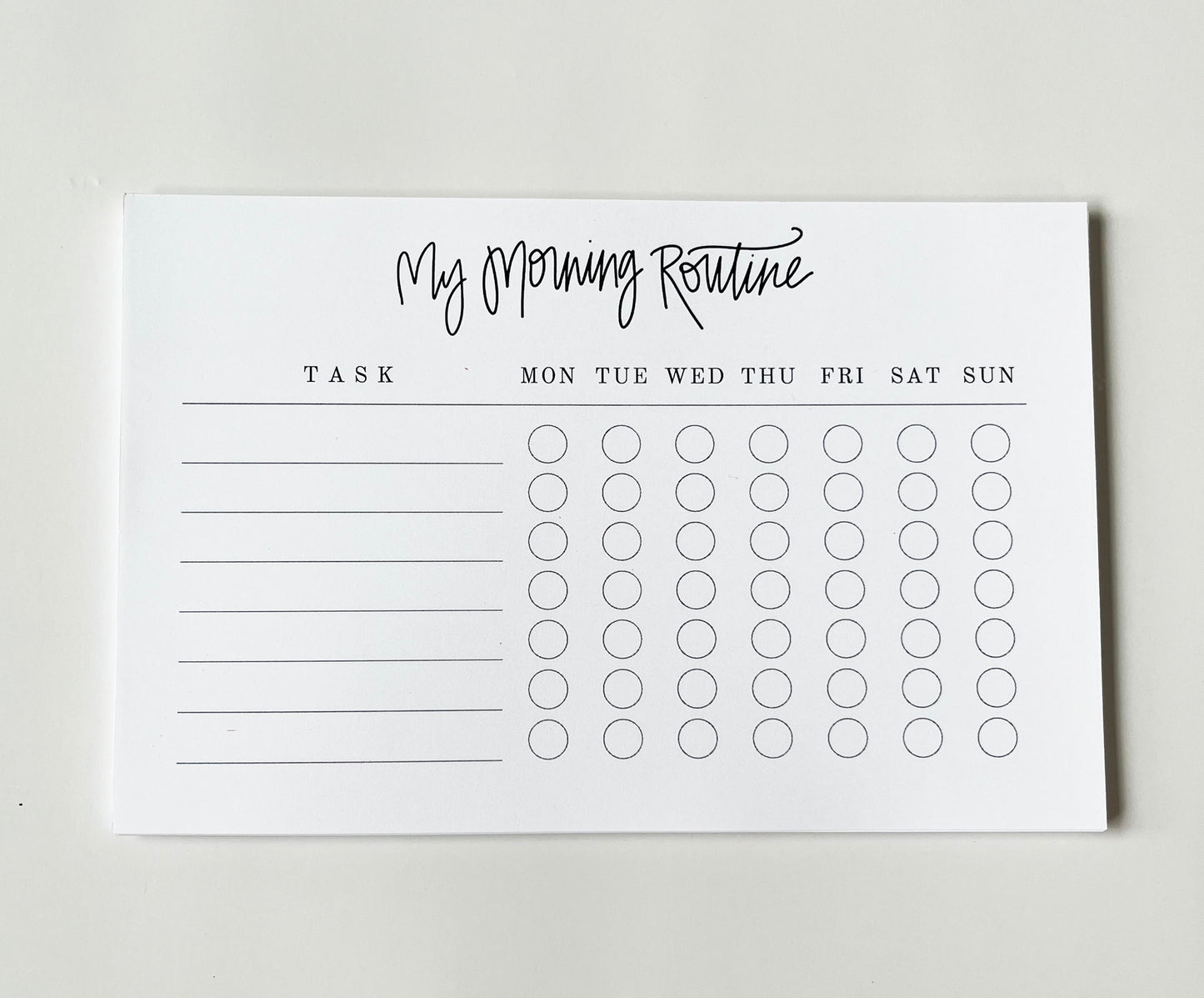 My Morning Routine- Kids' Habit Tracking Notepad