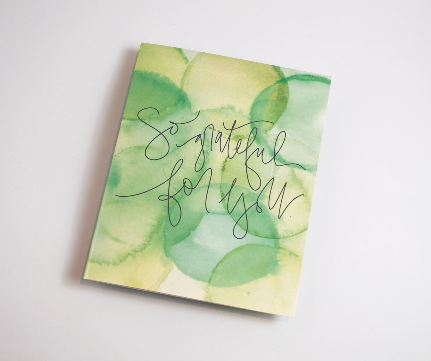 So Grateful for You - Watercolor Card