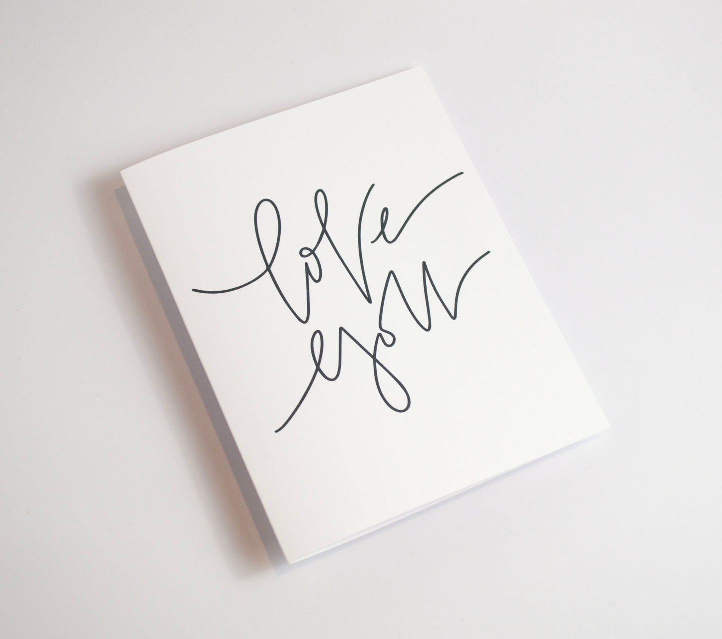 Love You - Black & White Card