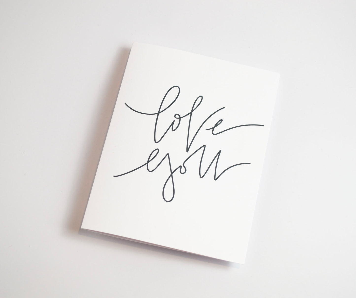 Love You - Black & White Card