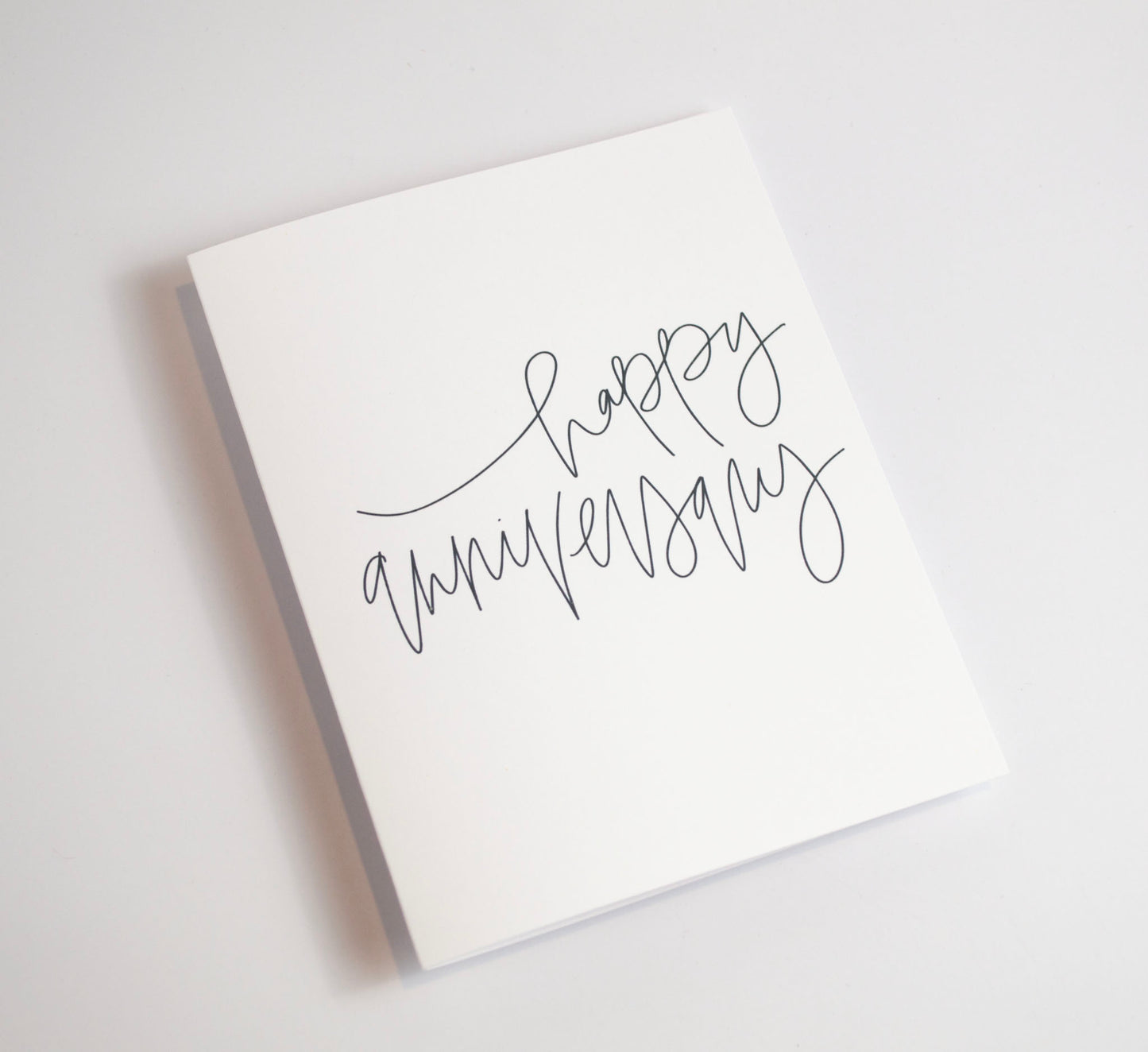 Happy Anniversary - Black & White Card