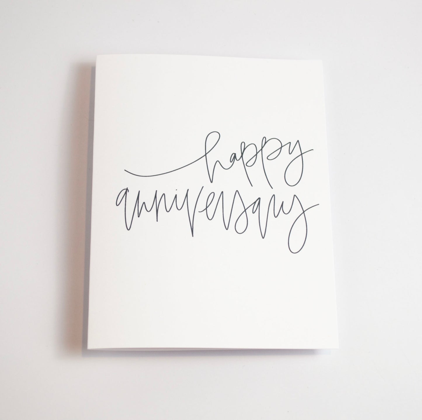 Happy Anniversary - Black & White Card