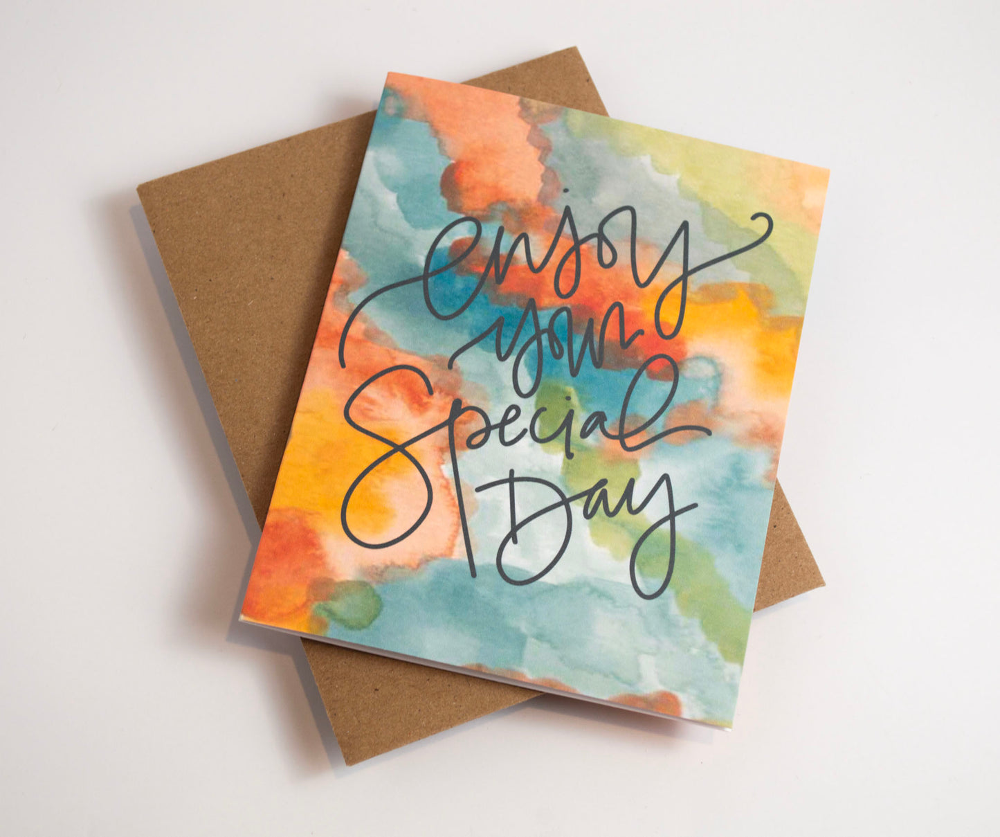 Enjoy Your Special Day - Watercolor Card