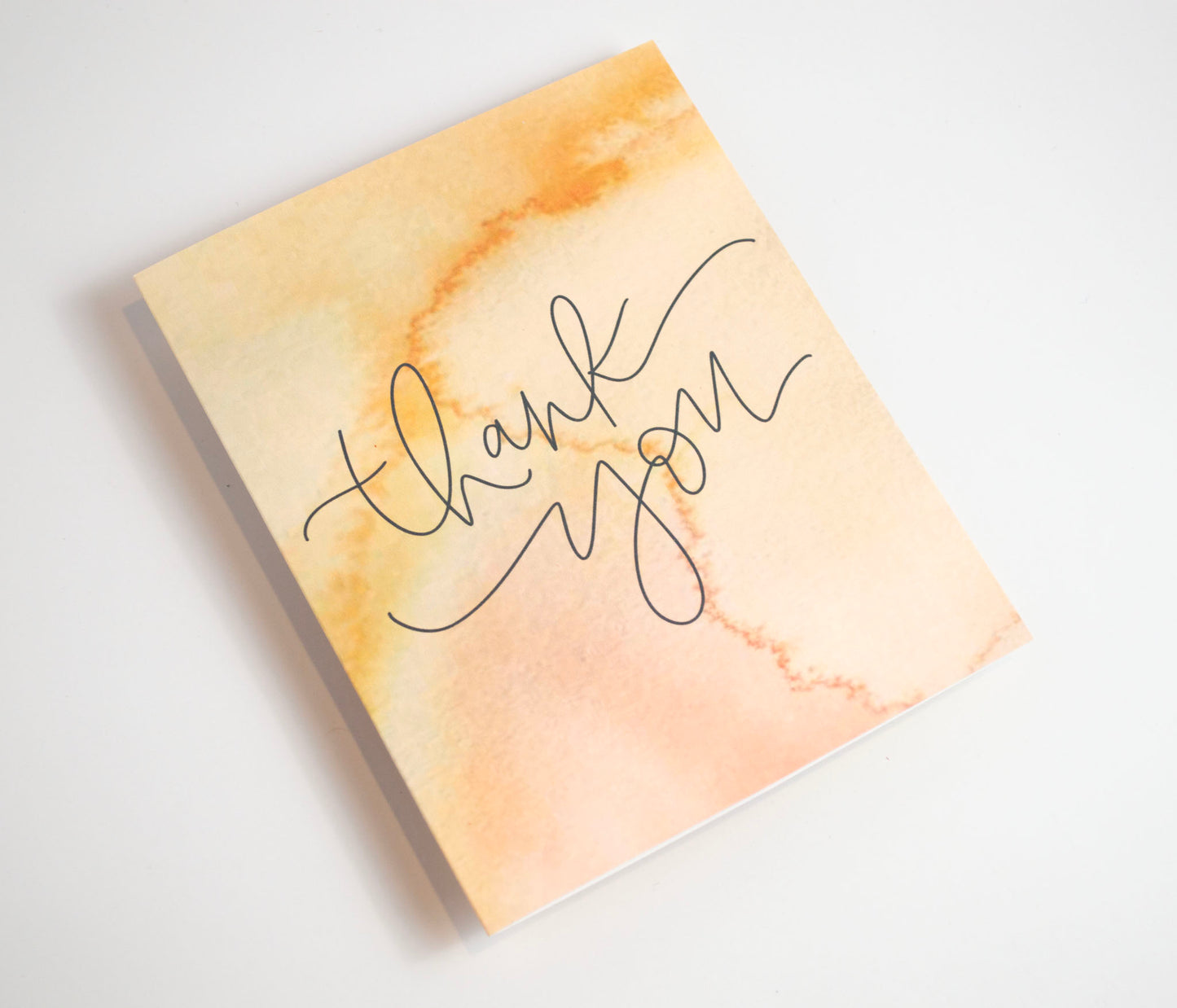 Thank You - Watercolor 10 Pack of Cards Orange