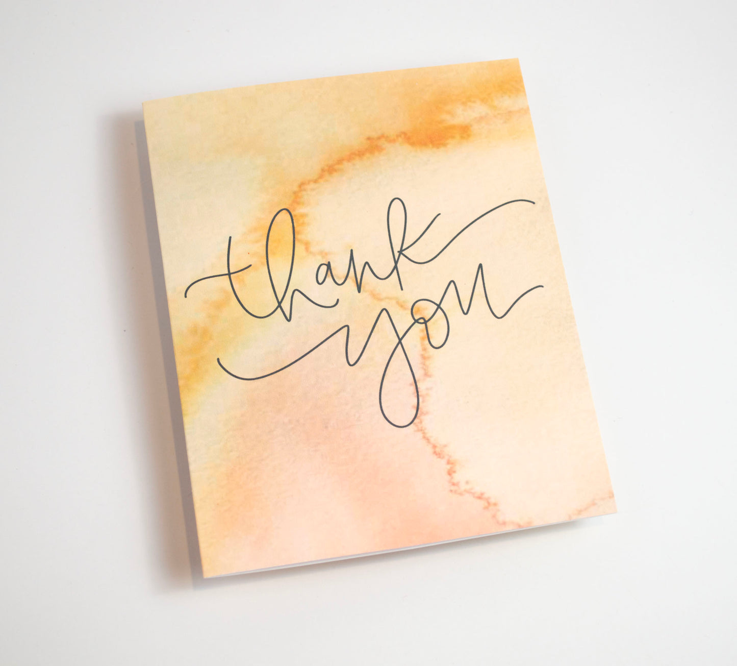 Thank You - Watercolor 10 Pack of Cards Orange