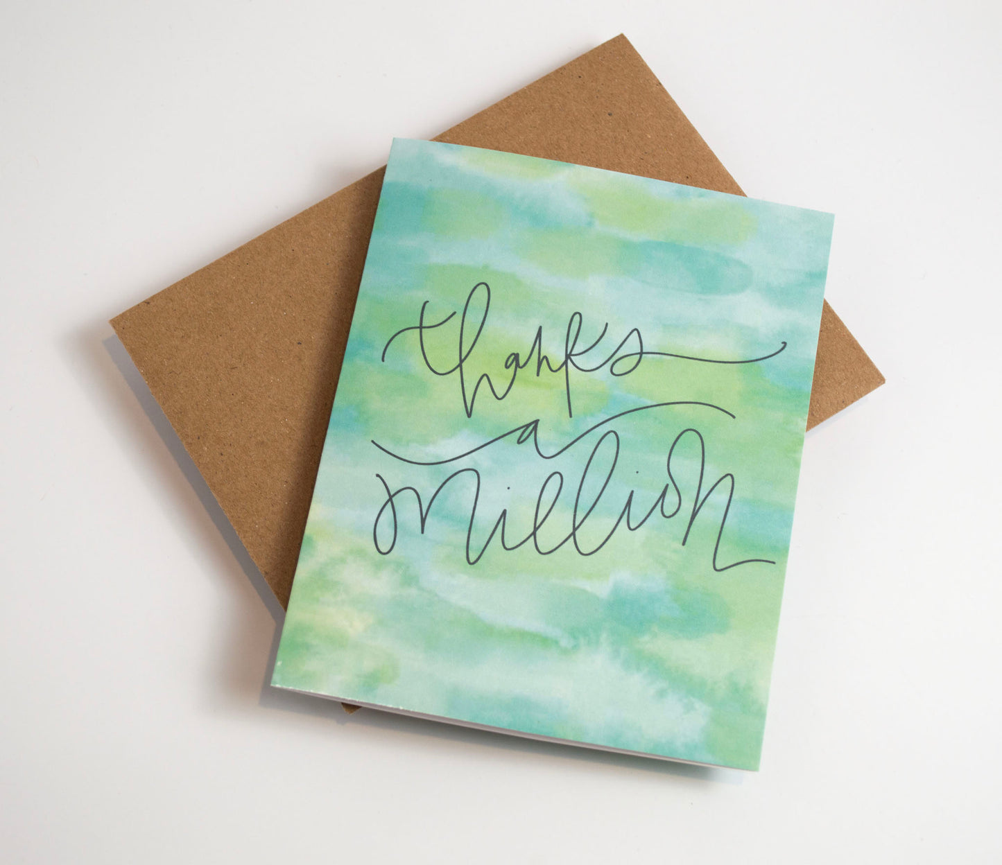 Thanks a Million - Watercolor 10 Pack of Cards