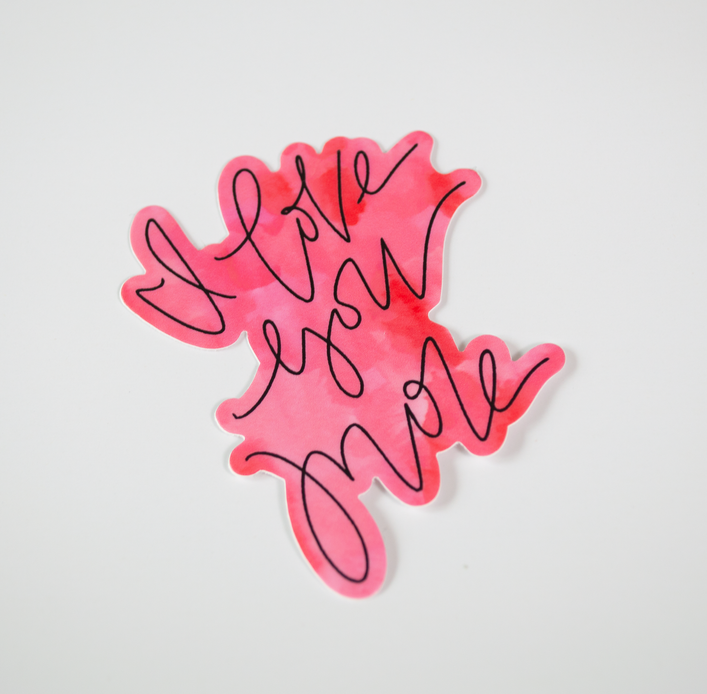 I Love You More - Watercolor Sticker