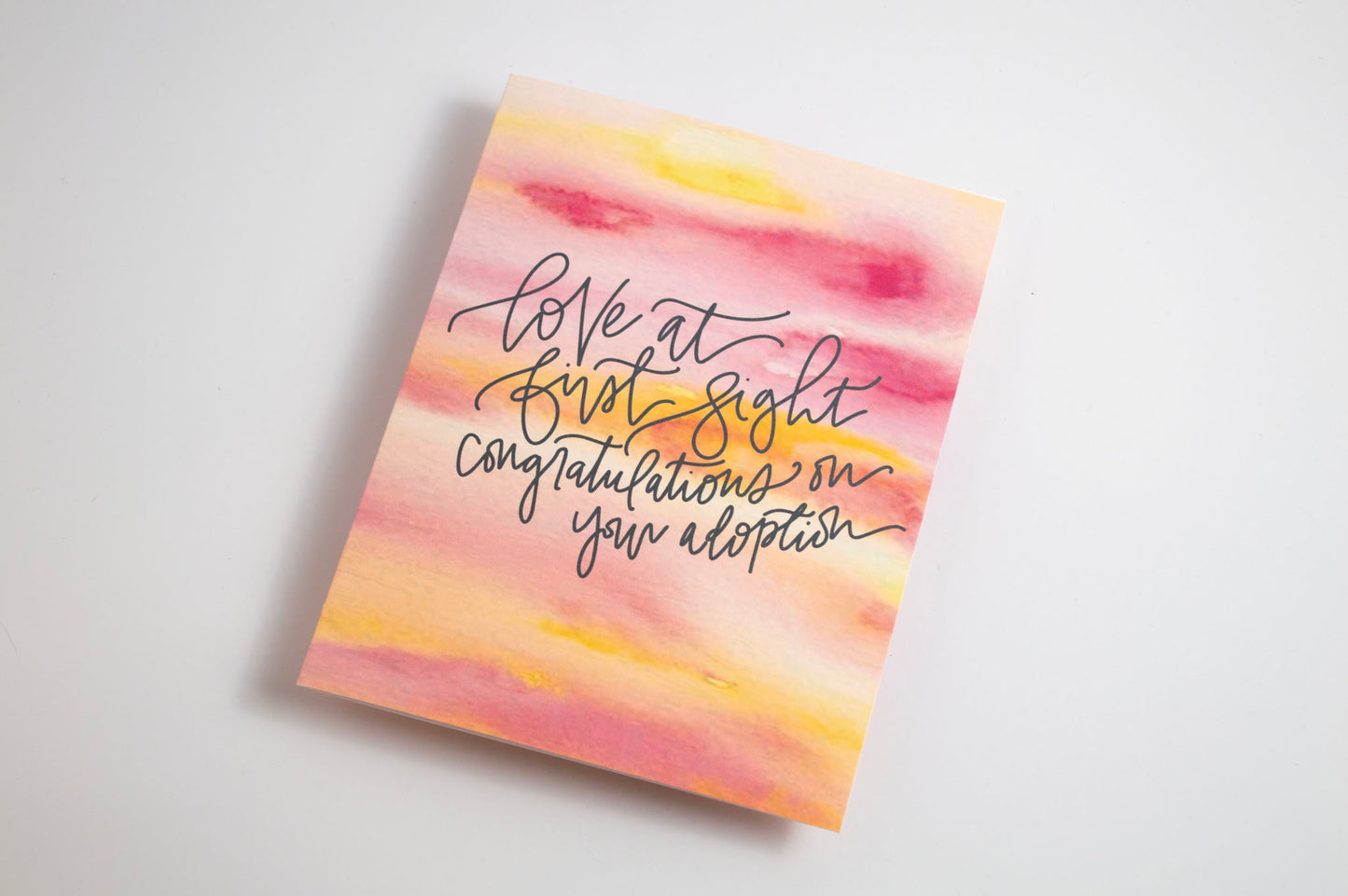 Love At First Sight - Watercolor Card