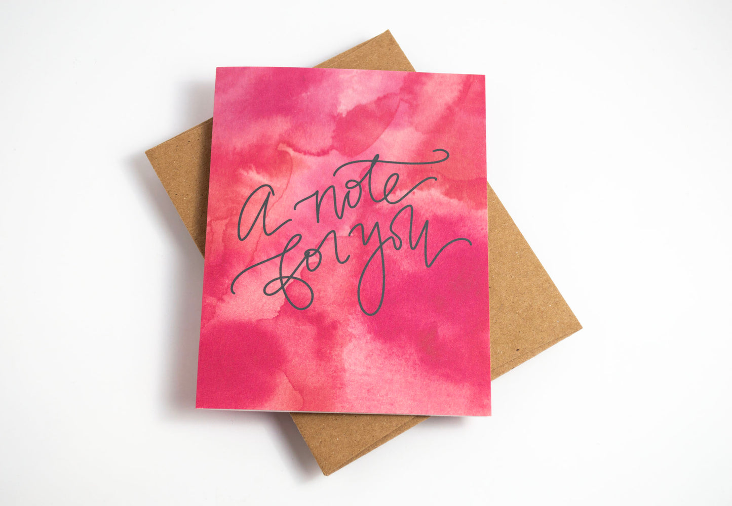 A Note for You - Watercolor Card