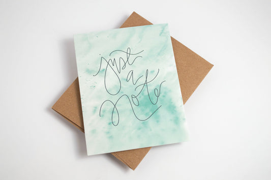 Just a Note - Watercolor 10 Pack of Cards