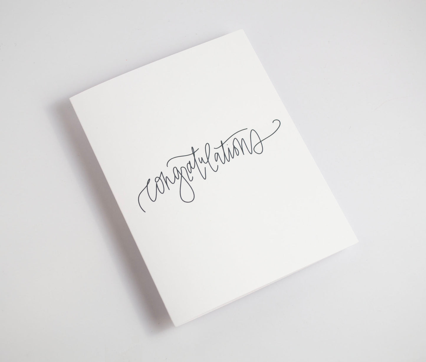 Congratulations - Black & White Card