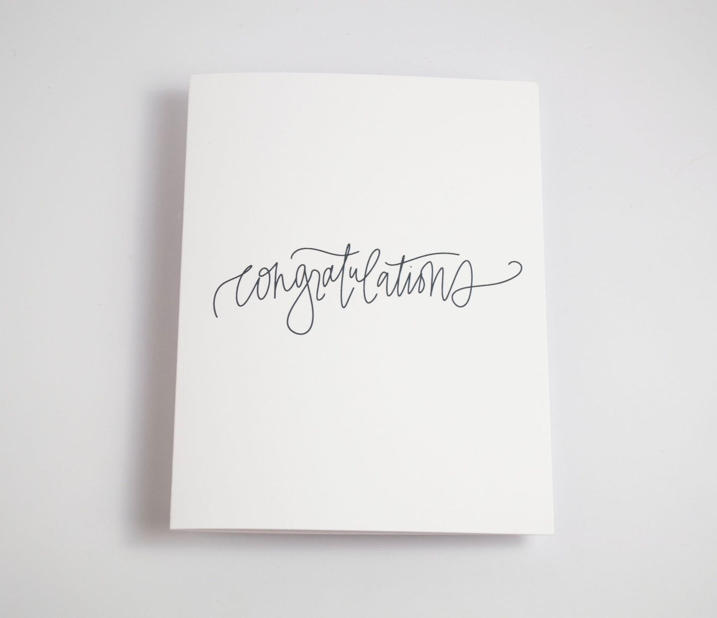 Congratulations - Black & White Card