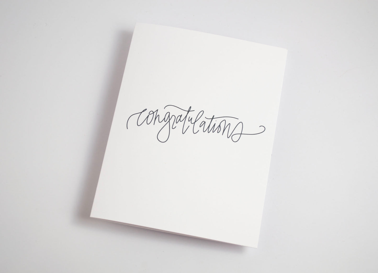 Congratulations - Black & White Card