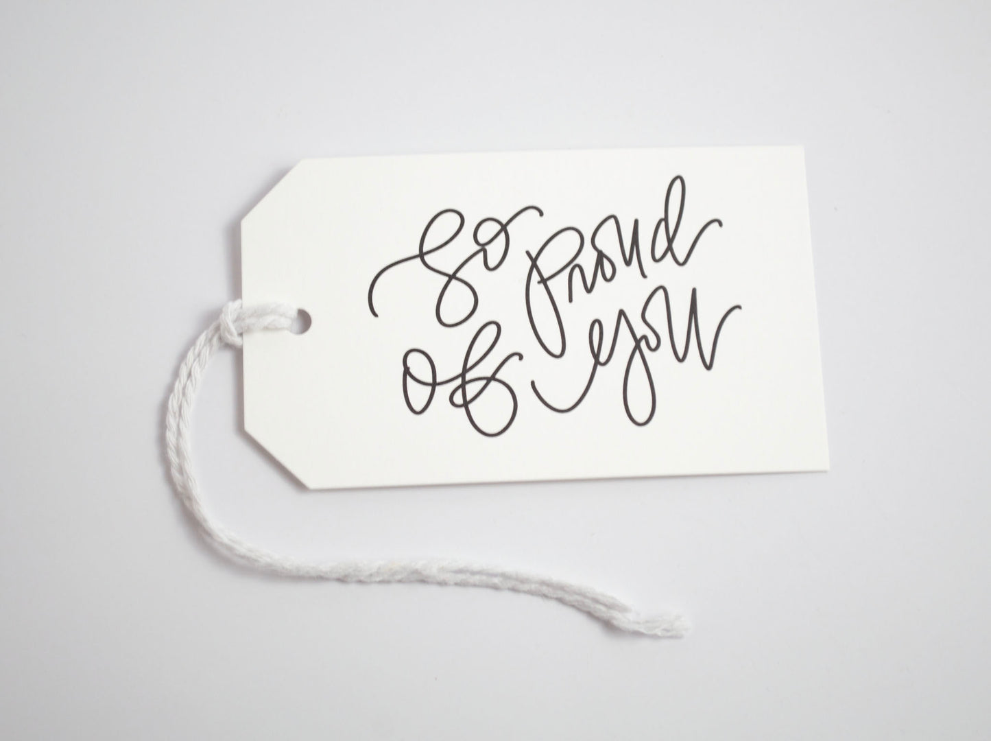 So Proud of You - Black & White Gift Tags