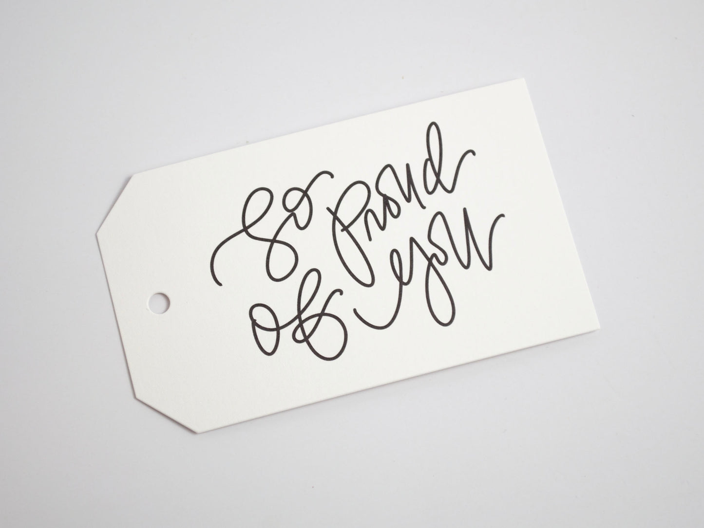 So Proud of You - Black & White Gift Tags