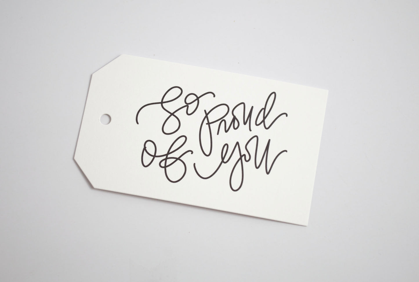 So Proud of You - Black & White Gift Tags